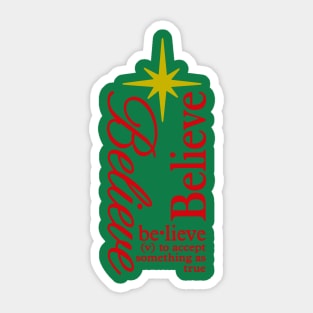 Believe in Christmas Sticker